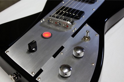 Pistol guitar - MWM Black gloss with booster model